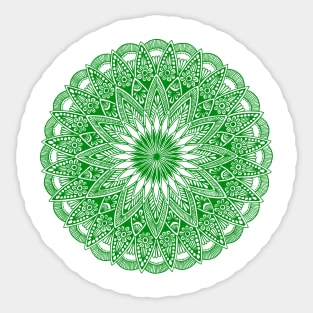 Mandala (green) Sticker